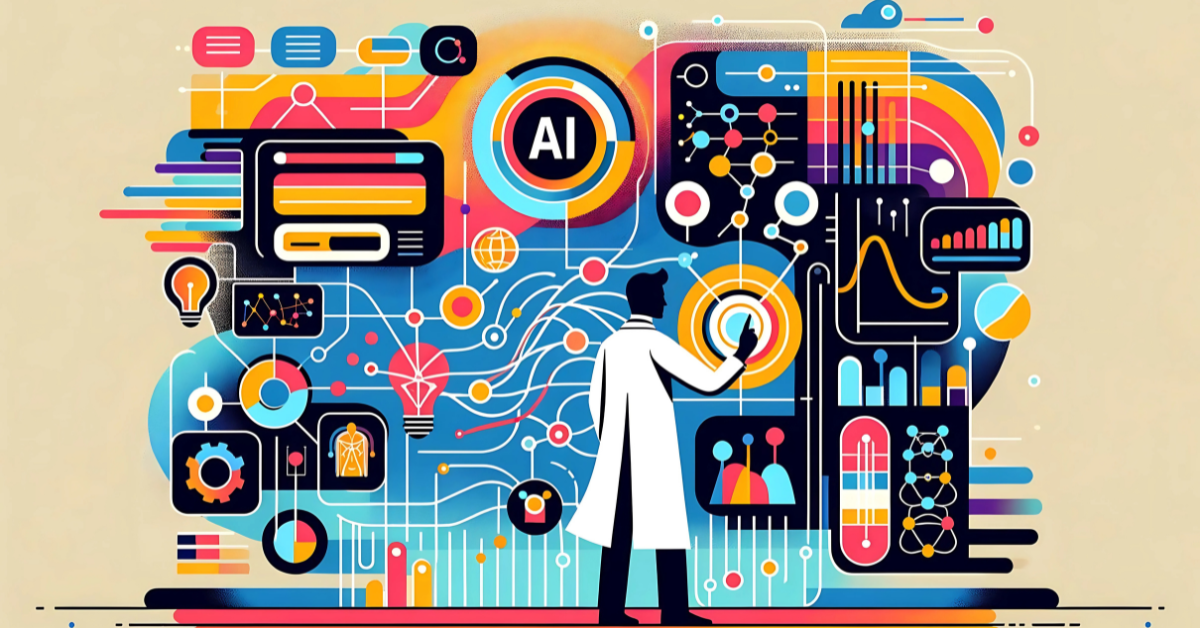 Scientist leveraging AI
