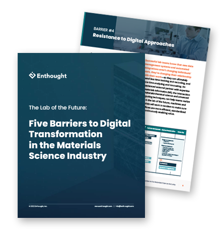 Enthought eBook: Five Barriers to Digital Transformation in the Materials Science Industry
