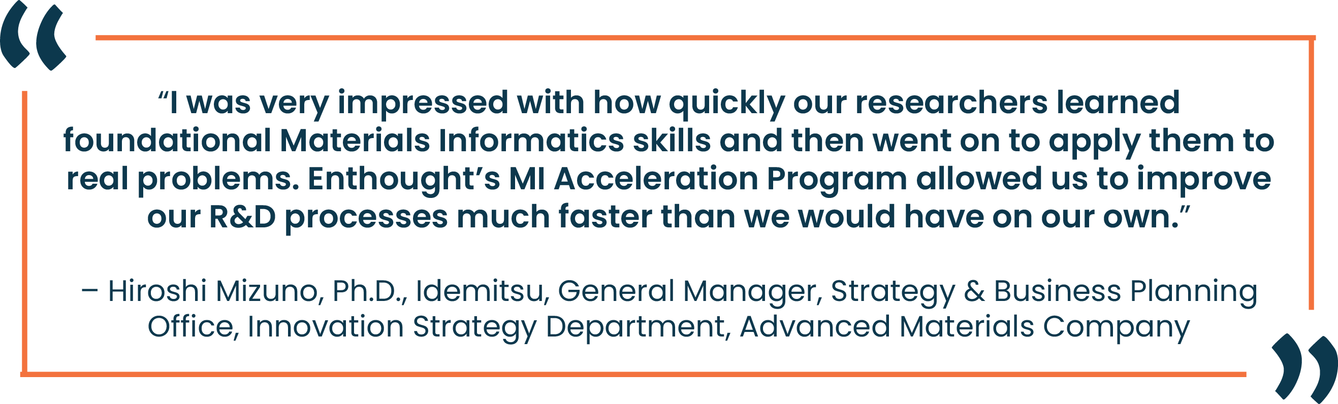 Enthought - Idemitsu Materials Informatics Case Study